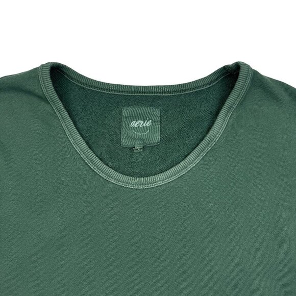 Aerie Oversized Scoop French Terry Lived-In Wash Pullover Women's Size Small - Picture 2 of 7